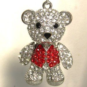 Articulated Bling Bling Gemstoned Bear Bright Shiny